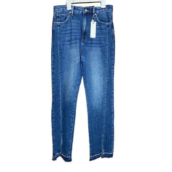 NWT KanCan MEDORA HIGH RISE 90'S SPLIT HEM STRAIGHT kc8721m Size 3 / 25 - Picture 4 of 12